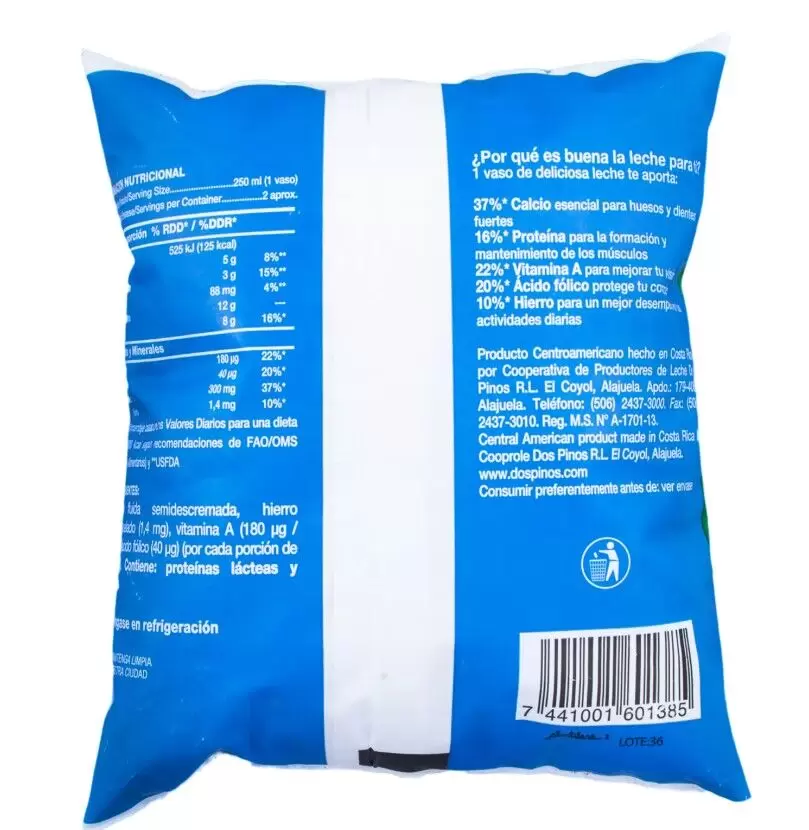 Leche pasteorizada