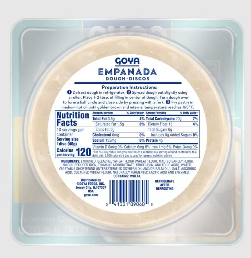 Discos para empanadas