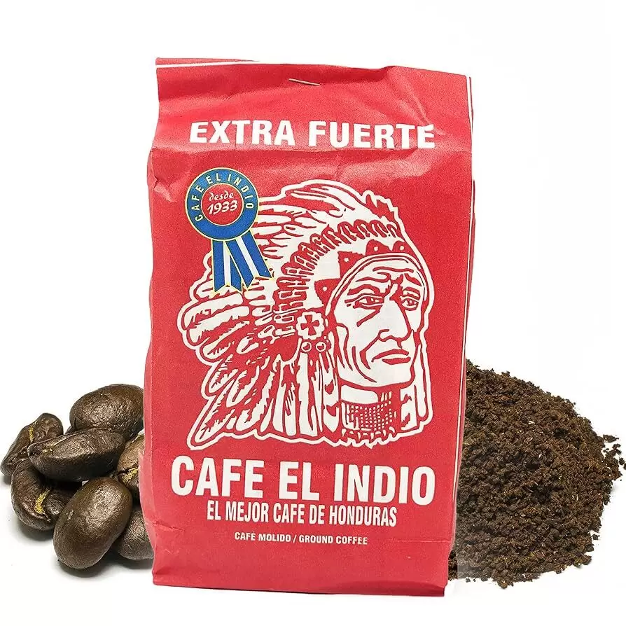 Café Indio molido | 16 bolsas de 1 oz paquete